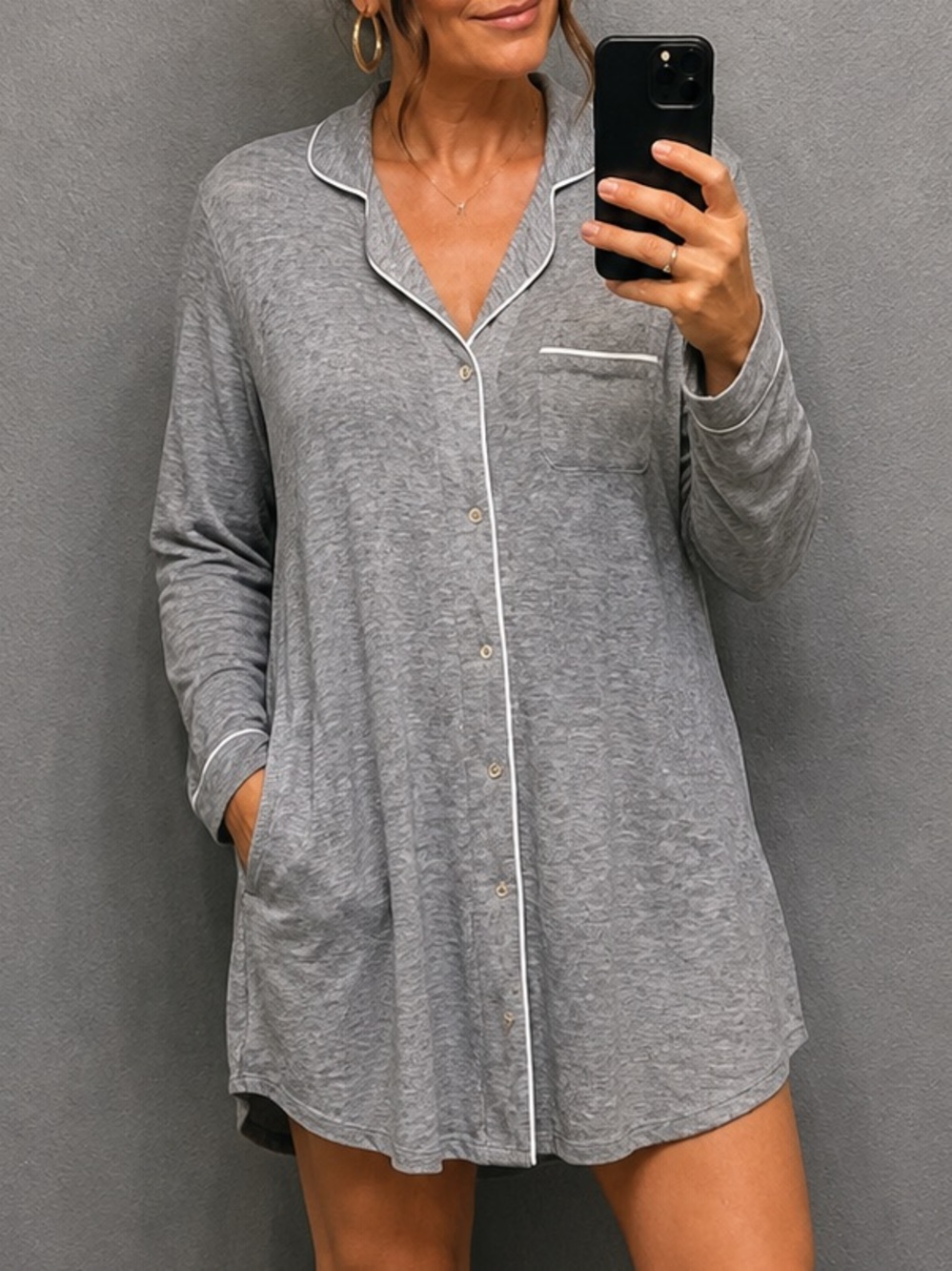 Stars Above Heather Gray Lounge Top